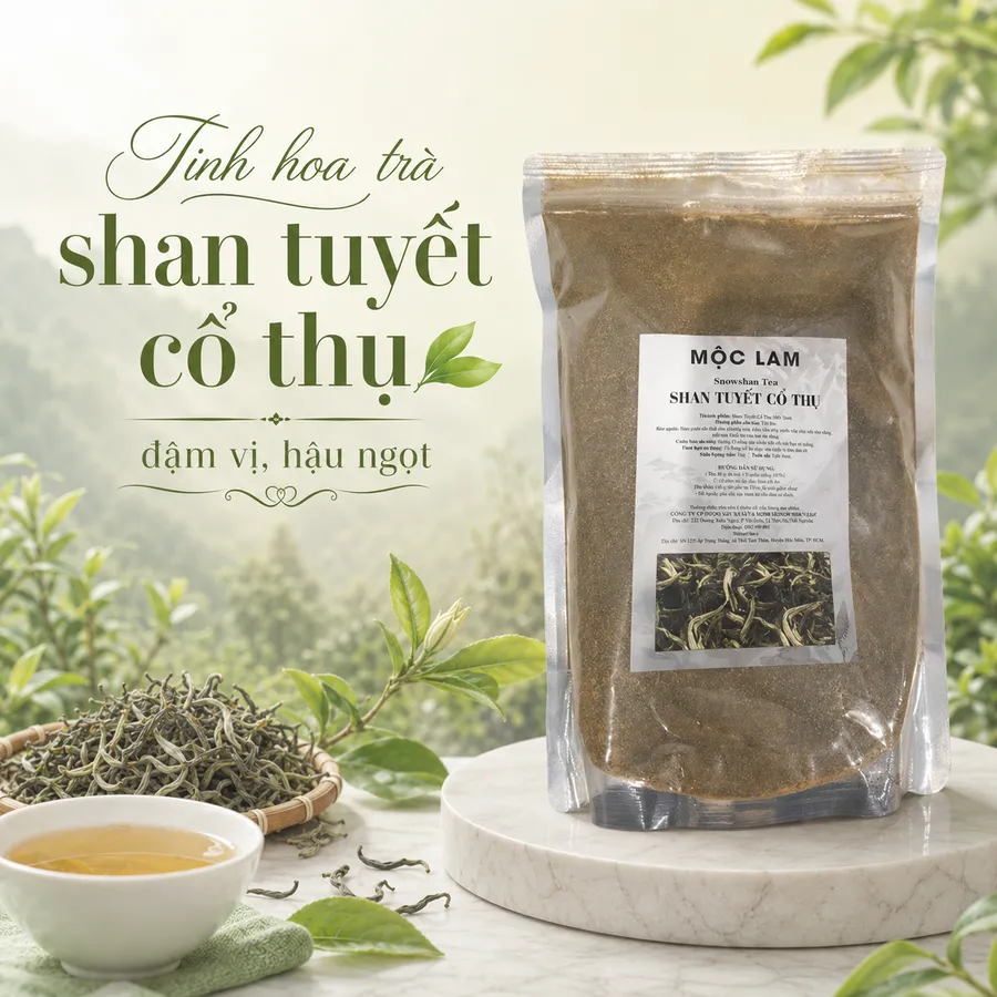 Trà pha máy - shan tuyết Mộc Lam